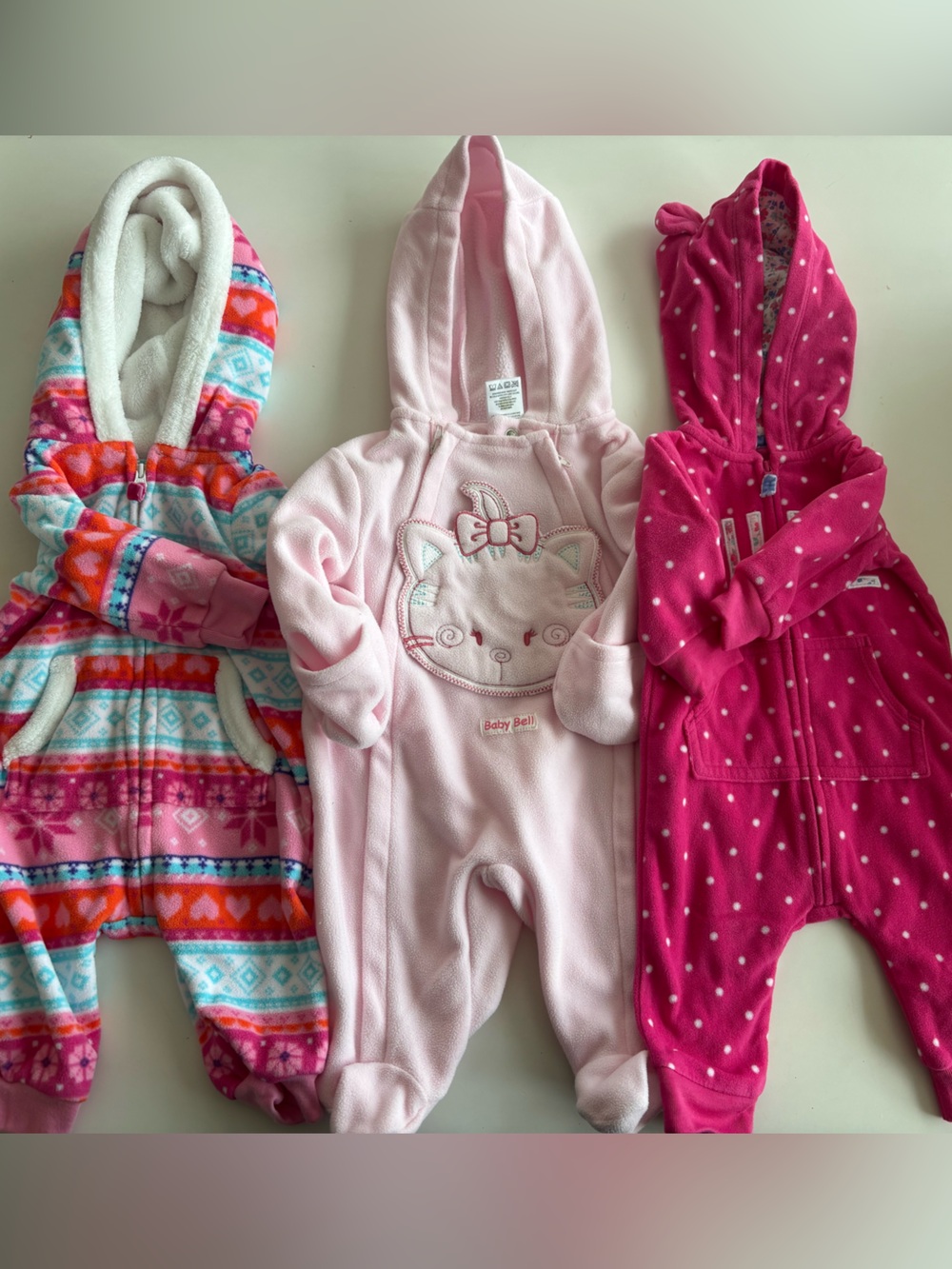 3 Hooded Fleece sleepers